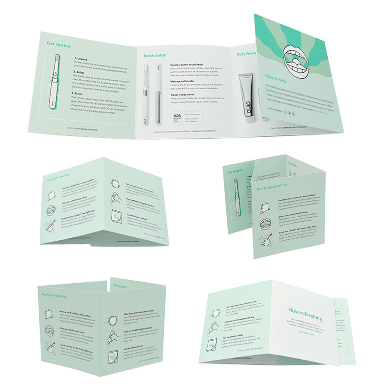 工廠設計創(chuàng)意產(chǎn)品目錄宣傳廣告頁彩色異形燙金雙膠紙三折頁印刷